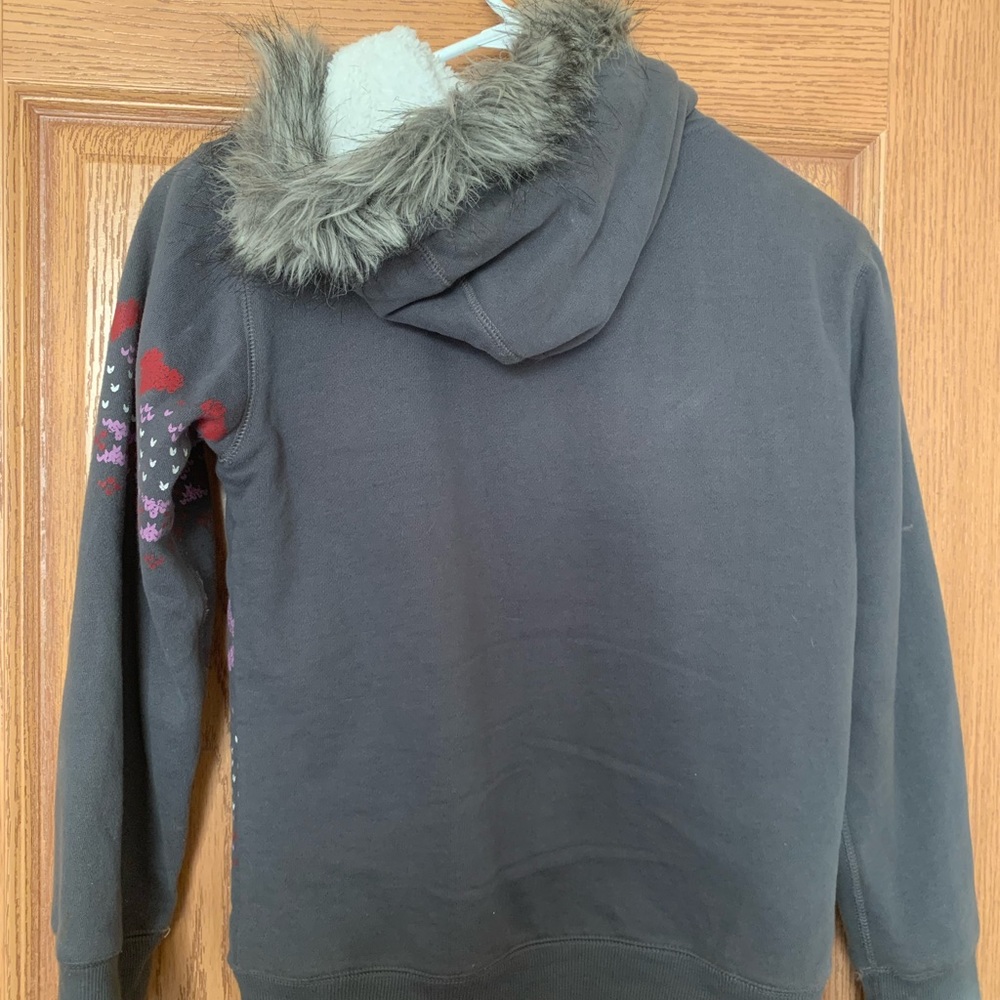 Gray zip up sweatshirt - Picture 4 of 5